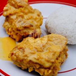 Ayam Crispy Cheese   Nasi