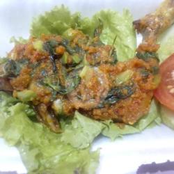 Ayam Penyet(dada)  Bumbu Rica Rica Pedas Hot Ala Zapra