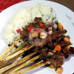 Sate Kambing Muda   Nasi