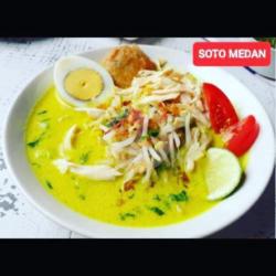 Soto Medan Paket Reguler 3 ( Nasi Perkedel Telur 1/2)