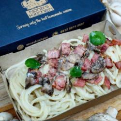 Spaghetti Mushroom Carbonara