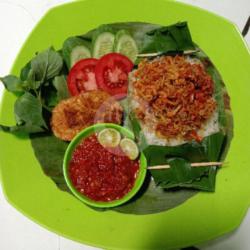 Nasi Bakar Isi Teri Medan Pedas