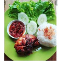 Nasi   Ayam Bakar (ayam Sedang)