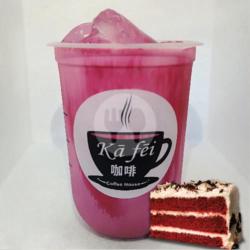 Buy 1 Get 1 Creamy Red Velvet Free Blackcurrant Tea