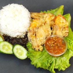 Nasi Udang Crispy