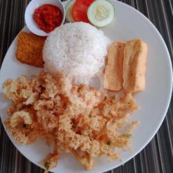 Nasi Paket Jamur Kremes