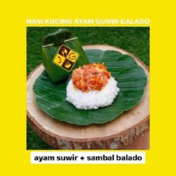 Nasi Angkringan   Ayam Suwir Sambal Balado