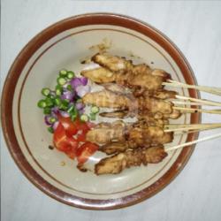 Sate Ayam Campur Kulit ( Bumbu Kecap )