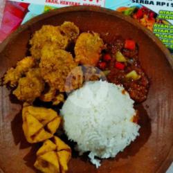 Nasi Udang Geprek