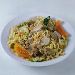 Mie Tek Tek Rebus Spesial (ati Ampela   Bakso)