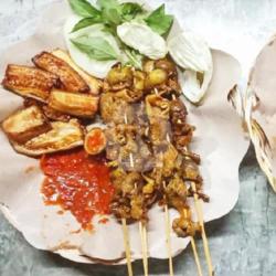 Penyetan Nasi Sambel Rempelo Ati Usus   Tempe Tahu Terong