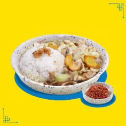 Nasi Ayam Cah Jamur