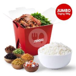 Sei Sapi Asap Jumbo Nasi Putih