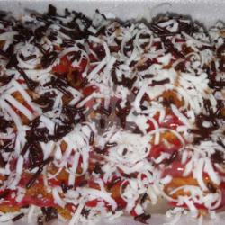 Pisang Crispy Meses Keju Strawbery