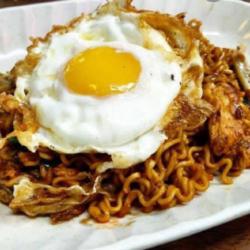 Mie Telur Mata Sapi   Es Teh