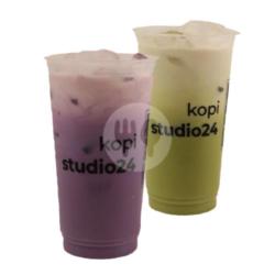 Large Beli 1 Gratis 1 (taro   Green Tea)