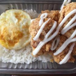 Nasi   Ayam Karage   Telur