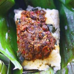 Nasi Bakar Kerang Pedas