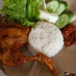 Nasi   Ayam Goreng   Sambal Super   Lalapan