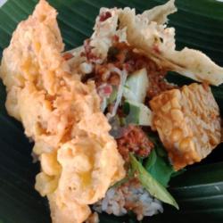 Nasi Pecel   Gorengan