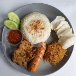 Nasi Uduk Sosis Bakar