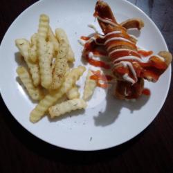 Sosis Bakar And French Freis