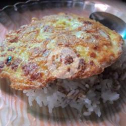 Nasi Telor Dadar Kornet