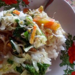 Nasi Orak Arik Sayur Telur.