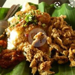 Nasi Pecel Udang Goreng