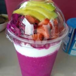 Jus Buah Naga Topping (alpukat, Strawberry,buah Naga)