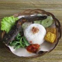 Pecel Lele   Nasi   Tempe