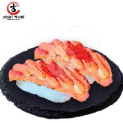 Aburi Salmon Mentai Tobiko Nigiri 2pcs