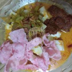 Lontong Sayur Padang Rendang