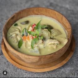 Chicken Green Curry (with Steam Rice)