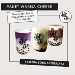 Paket Warna Cheese (greentea, Taro, Chocolate)