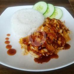 Nasi Ayam Geprek Teriyaki (hemat)