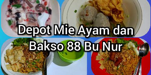 Depot Mie & Bakso Bu Nur, Pasar Cerme Lor