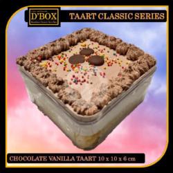 Dbox Classic Chocolate Vanilla Taart 10x10 Cm