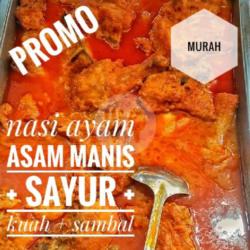 Paket Nasi  Asam Manis