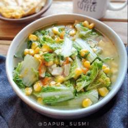 Tumis Sawi Putih Jagung Manis
