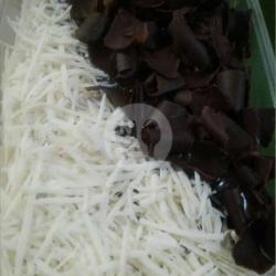 Brownis Lumer Toping Chocochip, Coklat Serut , Keju