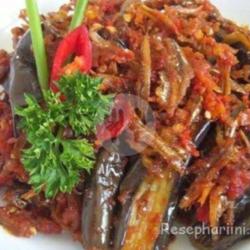 Sambel Terong Balado Ikan Teri Pedas