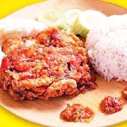 Nasi Ayam Gepuk Keju