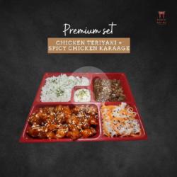 Premium Set Chicken Teriyaki   Spicy Chicken Karaage