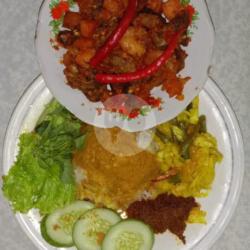 Nasi Sambel Kentang Ati Balado