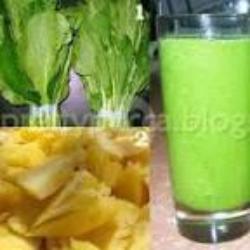 Jus Sayur Sawi Hijau(virgin Jus) Kombinasi Buah Sirsat Mix Sawi Hijau  Lemon Rasanya Segerrr.. Sangat Baik Utk Diet  Kolestrol Disarankan