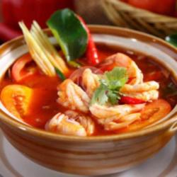 Soup Tom Yam Udang Nasi Teh Obang