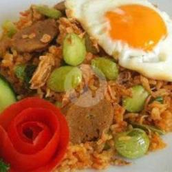 Nasi Goreng Pete Telor Pisah