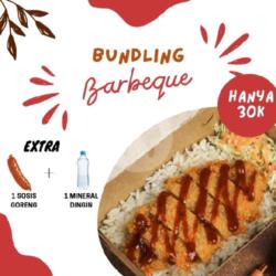 Paket Bundling Katsu Barbeque   1 Mineral Dingin   1 Sosis Goreng