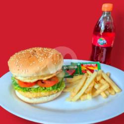 Paket Hemat Super Chicken Cheese Egg Burger 2